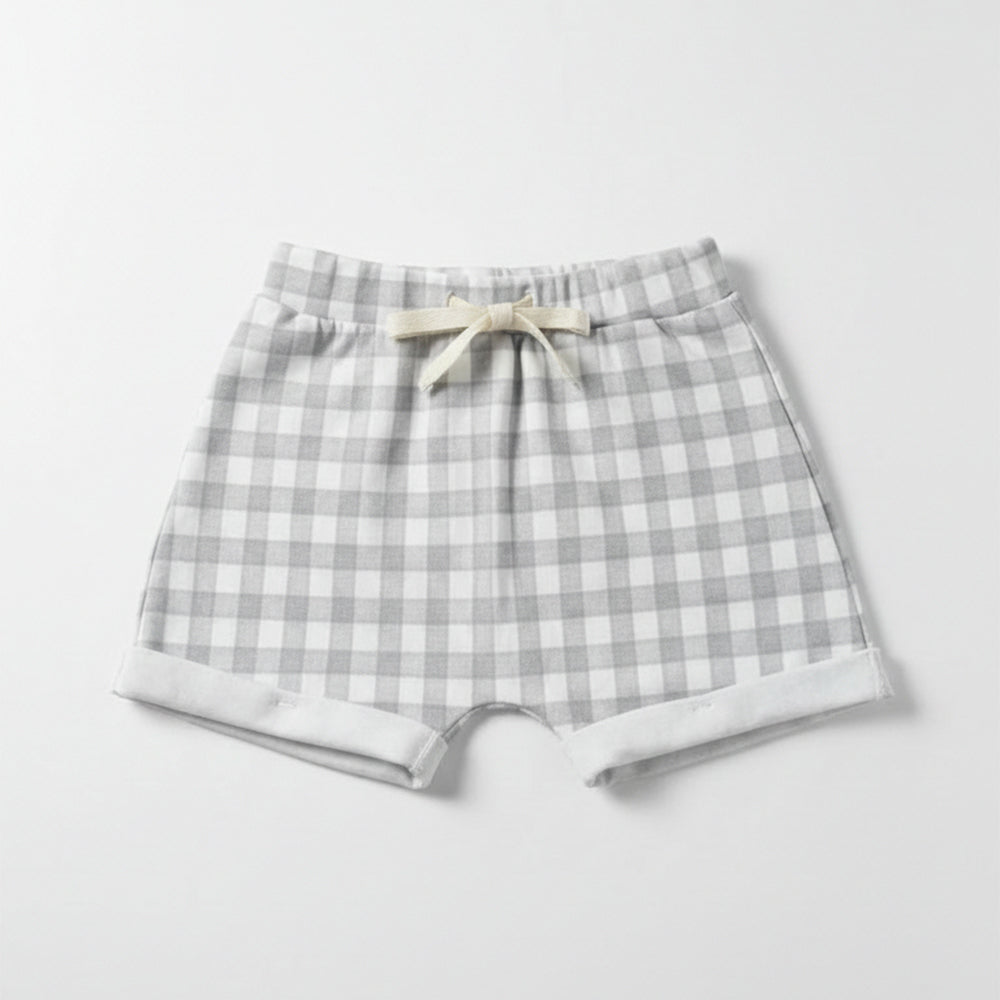 Shorts Avulso Mini e Co Barra Virada Suedine Masculino - Ursinho e Cavalinho