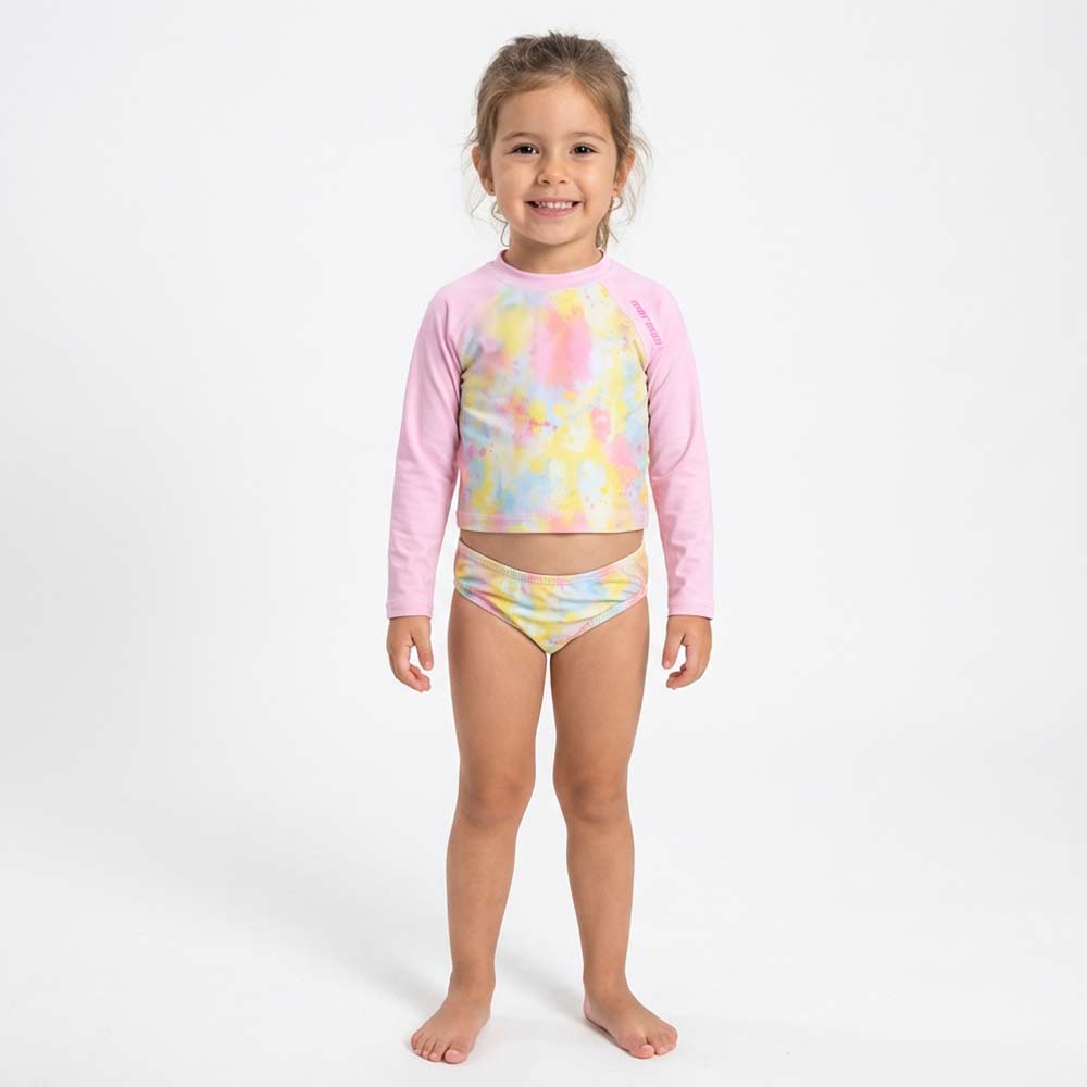 Conjunto Mormaii Cropped Manga Longa e Sunkini Tie Dye Feminino