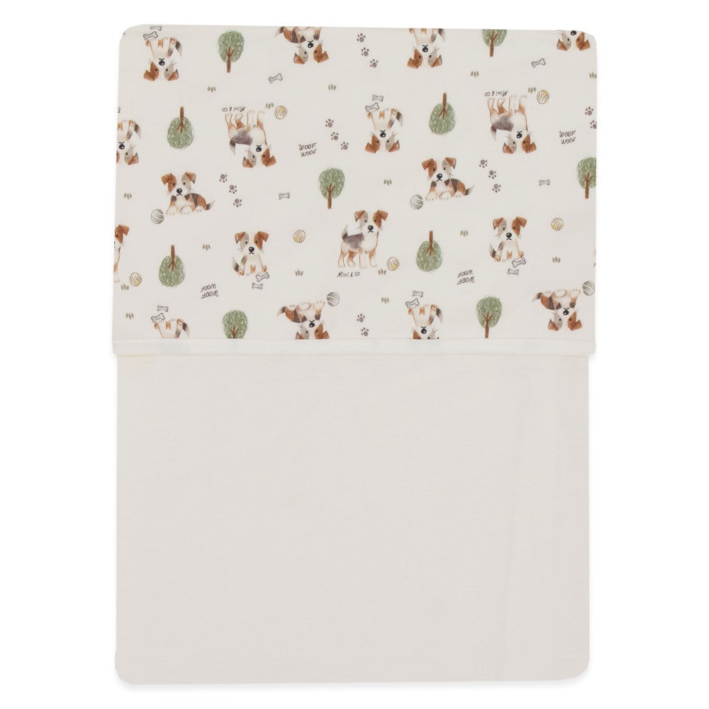 Jogo de Lençol de Berço 3 Peças Suedine Masculino - Cachorrinho