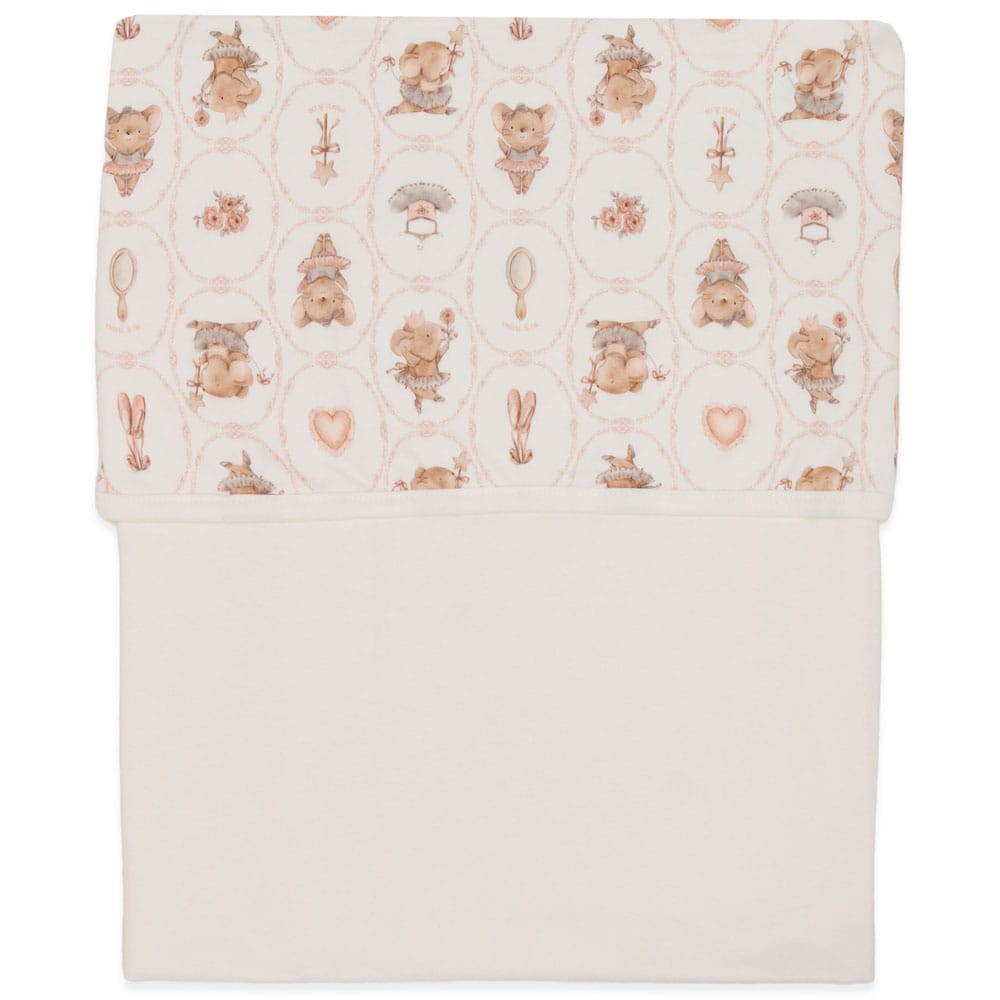 Jogo de Lençol de Berço 3 peças Suedine Feminino - Ratinhas
