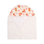Toalha Capuz Forrada Mini & Co Suedine Atoalhado e Fralda Feminino - Cachorrinha
