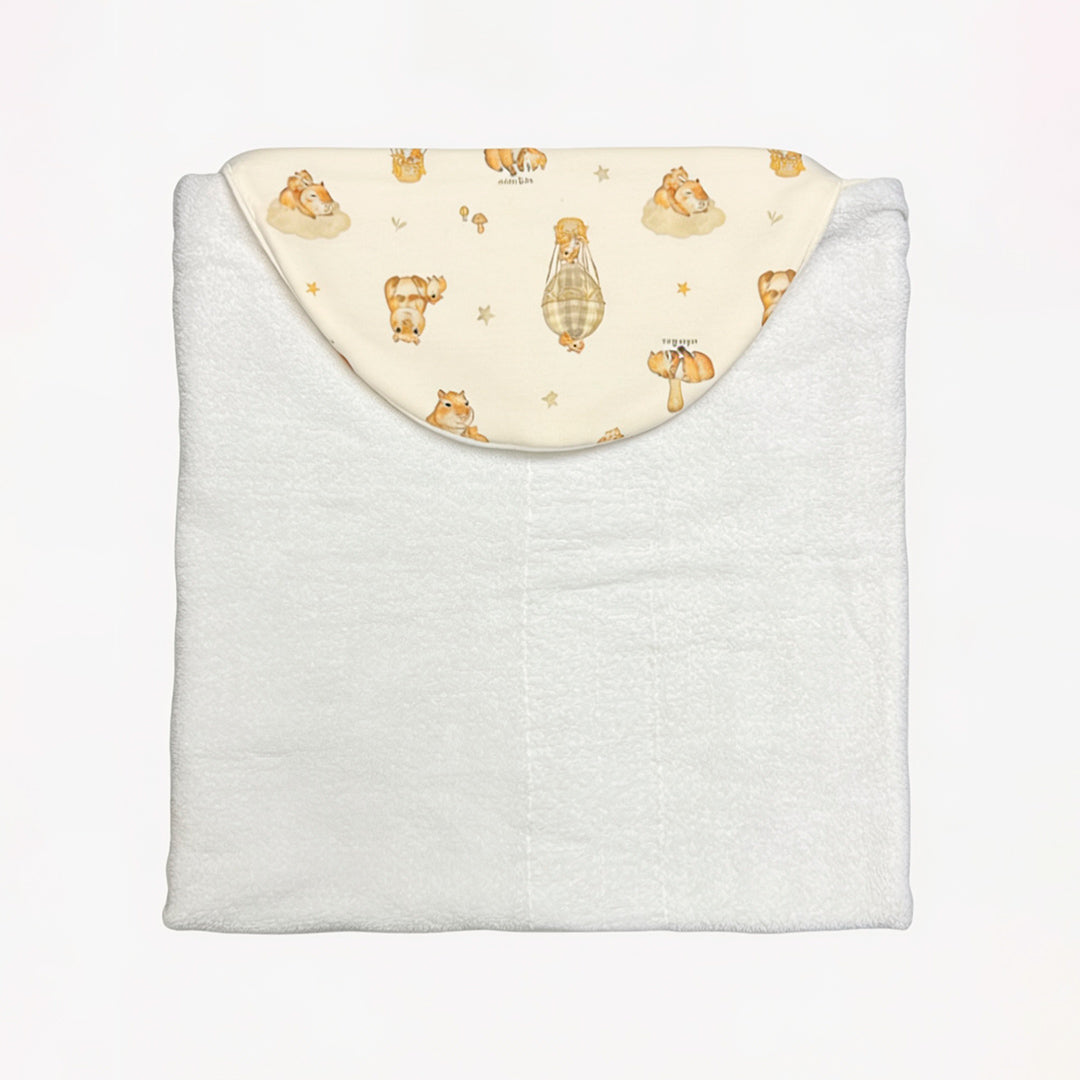 Toalha Capuz Forrada Suedine, Atoalhado e Fralda Mini & Co Masculina – Capivaras