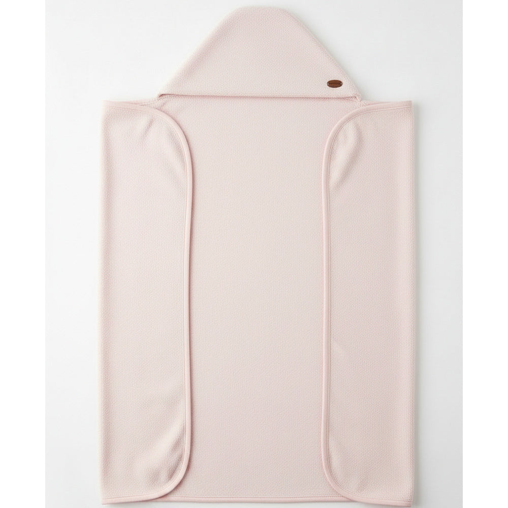 Maxi Toalha de Banho Mini & CO com Capuz - Rosa Bebê