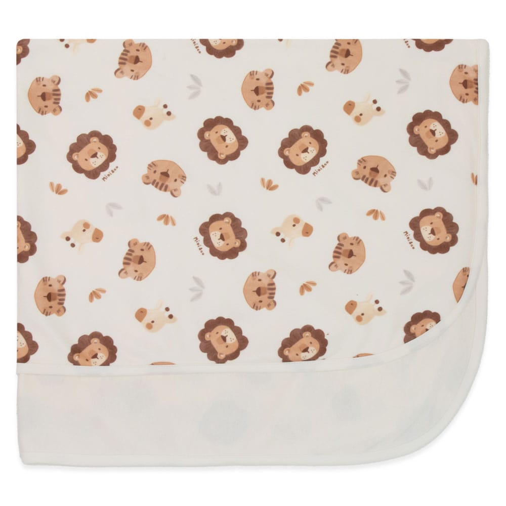 Cobertor com Forro Microsoft e Malha Estampado Masculino - Roar