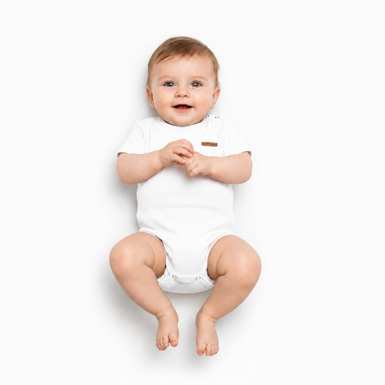 Body Manga Curta Avulso Baby Cotton Unissex