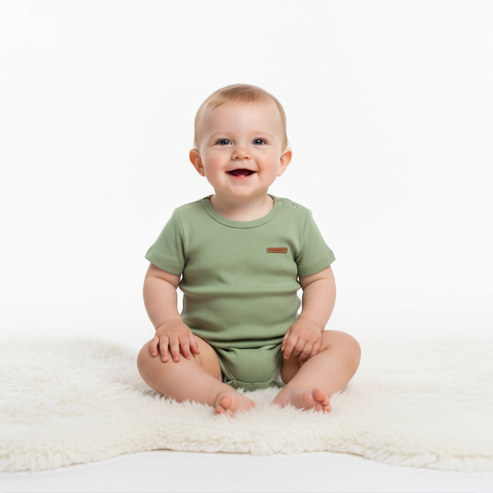 Body Manga Curta Avulso Baby Cotton Unissex