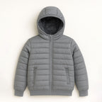 Jaqueta Puffer Infantil Peluciada com Capuz Grand Bazar - Masculina