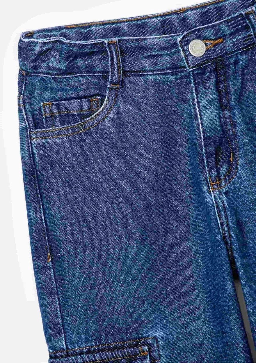 Calça Jeans Cargo Hering Infantil - Masculina