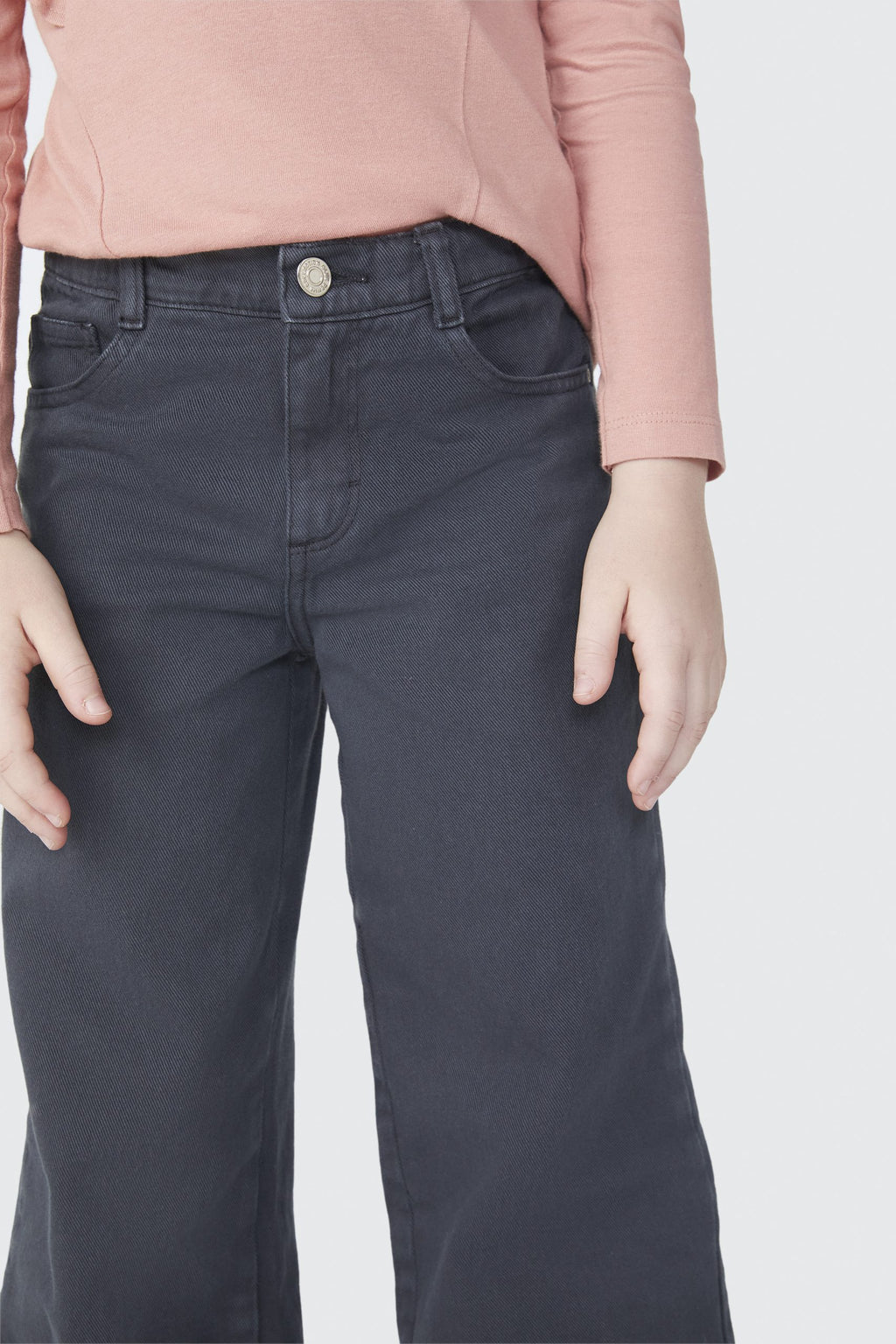 Calça Jeans e Sarja Wide Leg Hering Infantil - Feminina