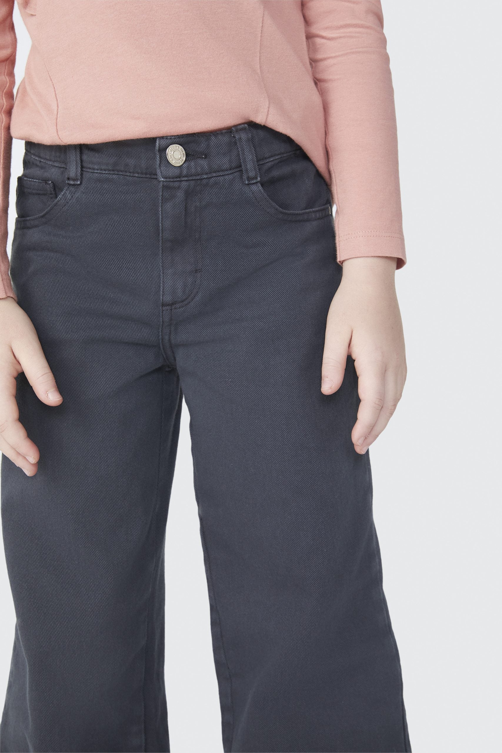 Calça Jeans e Sarja Wide Leg Hering Infantil - Feminina