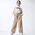 Calça Sarja Cargo Bege Hering Infantil - Feminina