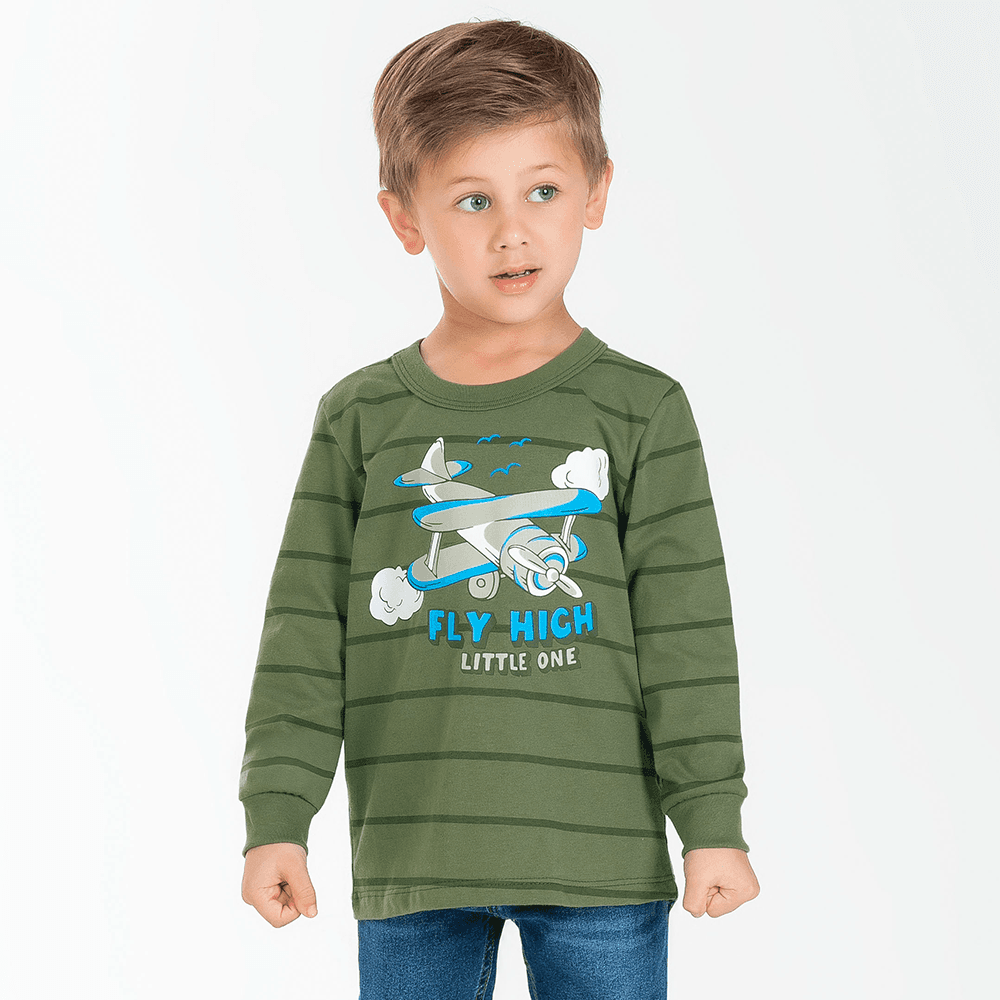 Camiseta Manga Longa Fly High Cativa - Masculina