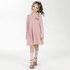Vestido Manga Longa Aveludado com Laço Cativa - Feminino