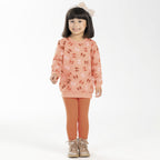 Conjunto Blusa Manga Longa Moletom e Legging Laços Cativa - Feminino