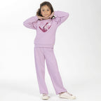 Conjunto Moletom Manga Longa Bordado Coração Lantejoula Cativa - Feminino