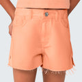 Shorts em Sarja Colorida Salmão Hering Infantil - Feminino