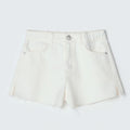 Shorts em Sarja Colorida Branco Hering Infantil - Feminino