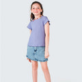 Shorts Saia Jeans Hering Kids Feminino - Azul