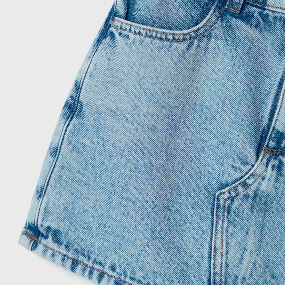 Shorts Saia Jeans Hering Kids Feminino - Azul