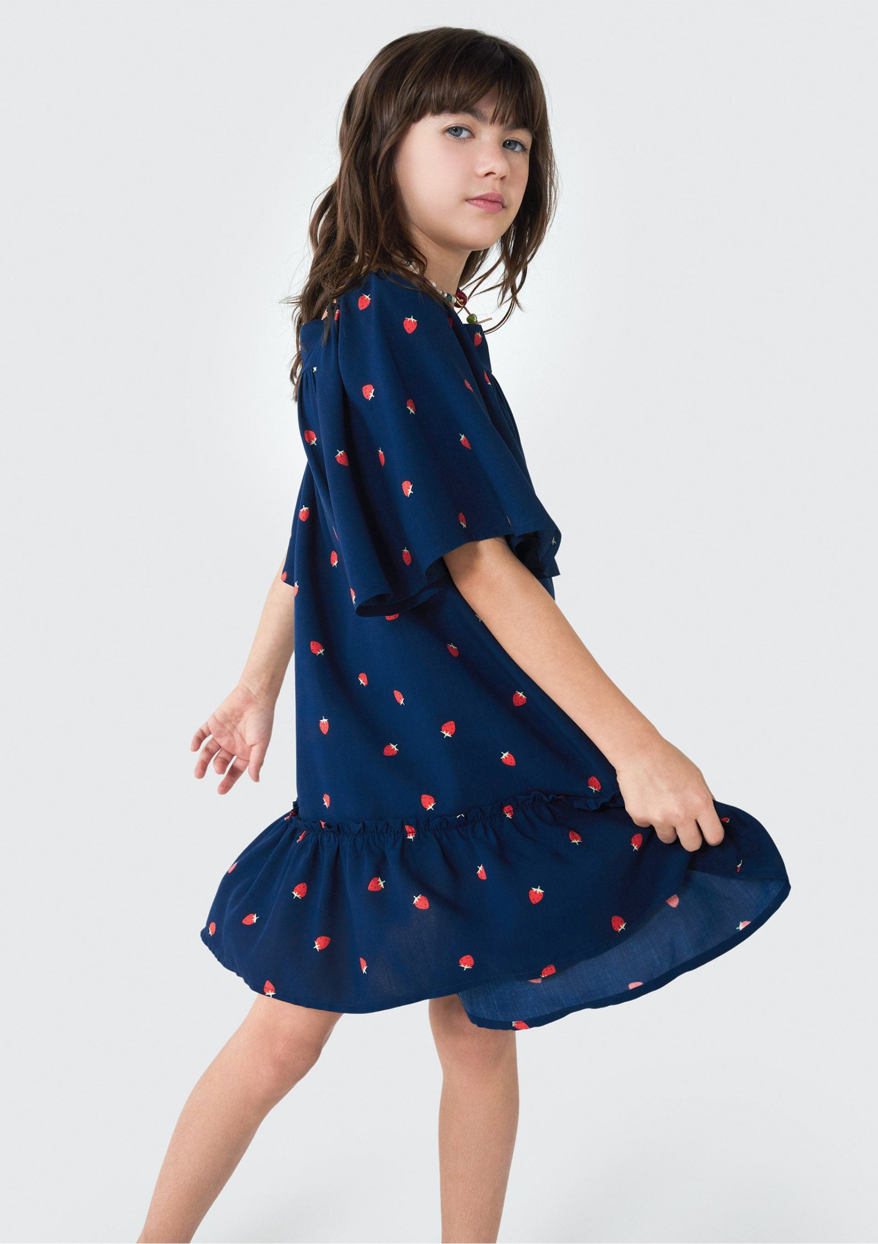 Vestido Curto Estampado Marinho Hering Infantil - Feminino
