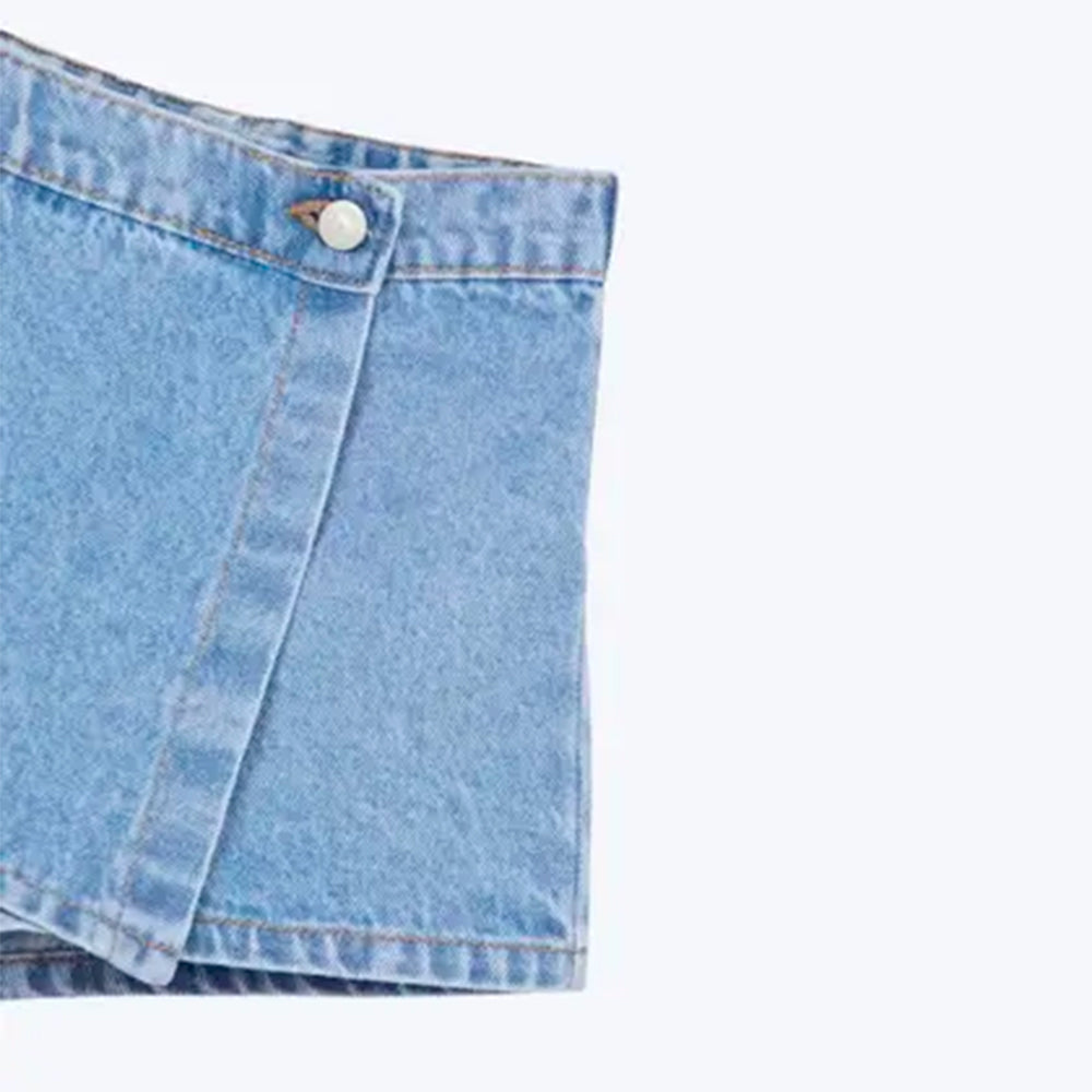 Short Saia Jeans Hering Infantil Feminino