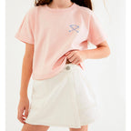 Shorts Saia Em Sarja Hering Kids Feminino - Natural