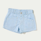 Shorts Jeans Reto Hering Kids Feminino - Azul
