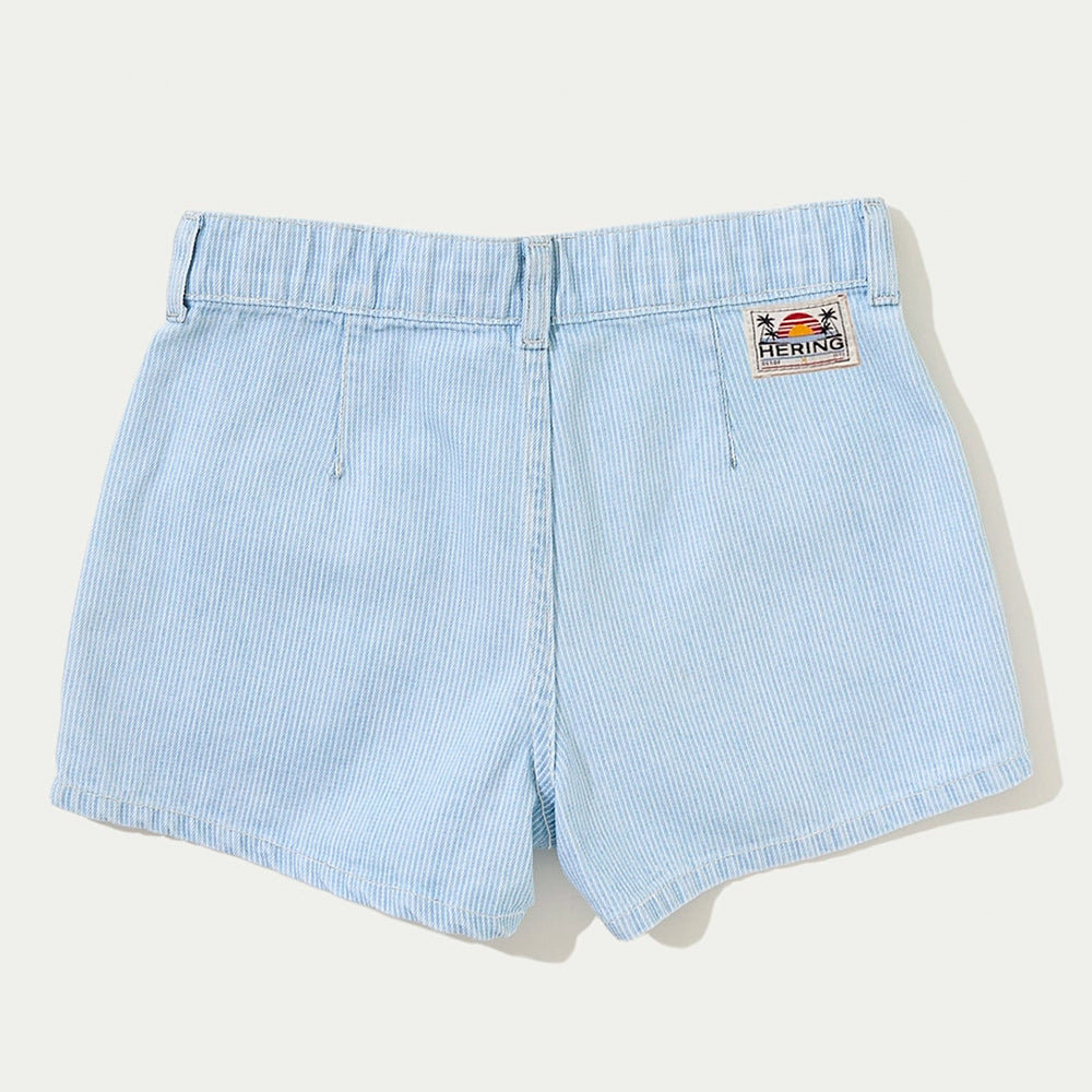 Shorts Jeans Reto Hering Kids Feminino - Azul