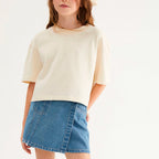 Shorts Saia Jeans Hering Kids Feminino - Azul