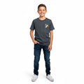 Camiseta Manga Curta Prancha de Surf Masculina - Chumbo