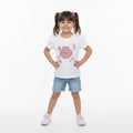 Camiseta Manga Curta By Gus Beautifull Estampa Interativa Feminino - Branca