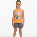 Conjunto Regata e Shorts Malwee Find Happiness Feminino - Laranja