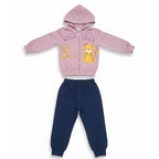 Conjunto De Moletom Grilo Kids Estampa Roar Love Com Capuz Feminina