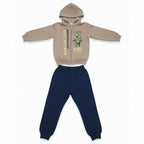 Conjunto De Moletom Peluciado Grilo Kids Com Capuz Masculino