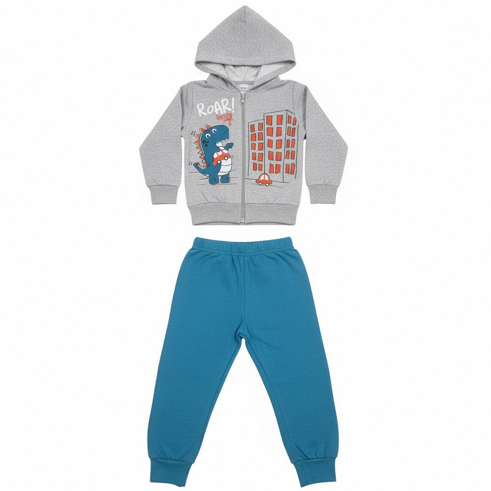 Conjunto De Moletom Peluciado Grilo Kids Com Capuz Masculino