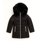 Jaqueta Puffer Capuz com Pelinho e Forro Peluciado Grand Bazar - Feminina