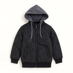 Jaqueta Puffer com Capuz em Moletom Grand Bazar - Unissex