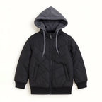 Jaqueta Puffer com Capuz em Moletom Grand Bazar - Unissex