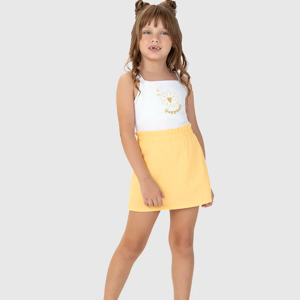 Conjunto Regata e Shorts Saia Malwee Feminino - Branco