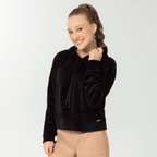 Moletom Tecido Aveludado Capuz Cativa - Feminino