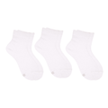 Kit 3 Meias Cano Baixo Brancas Leke - Unissex