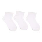 Kit 3 Meias Cano Baixo Brancas Leke - Unissex