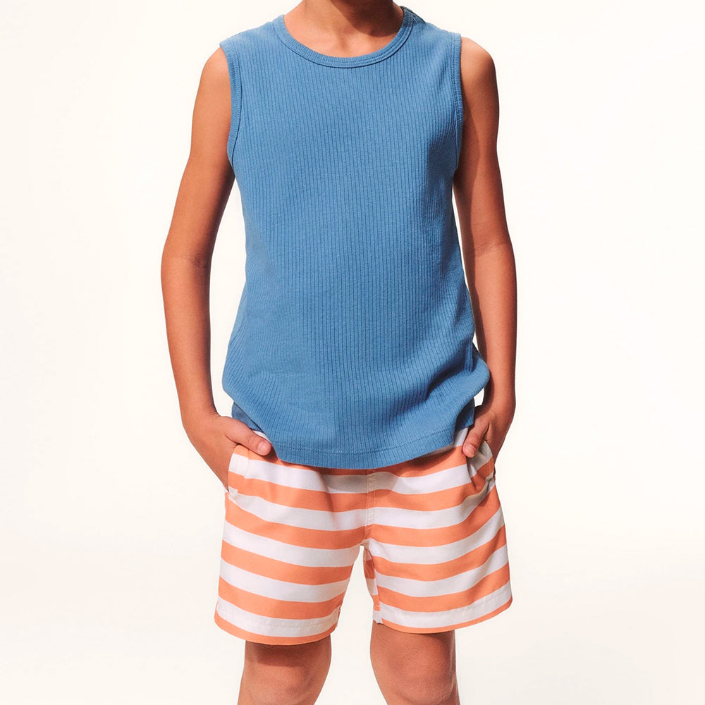 Shorts Hering Estampado Masculino - Laranja