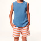 Shorts Hering Estampado Masculino - Laranja