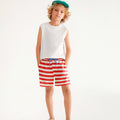 Shorts Hering Infantil Estampado Masculino - Vermelho