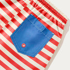 Shorts Hering Estampado Masculino - Vermelho