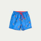 Shorts Hering Estampado Masculino - Azul