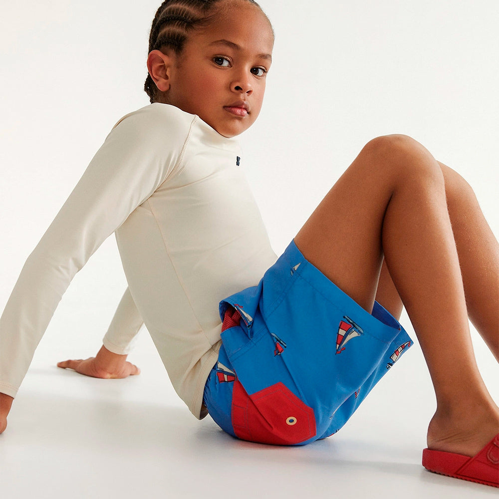 Shorts Hering Estampado Masculino - Azul