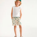 Shorts Hering Infantil Estampado Masculino - Creme