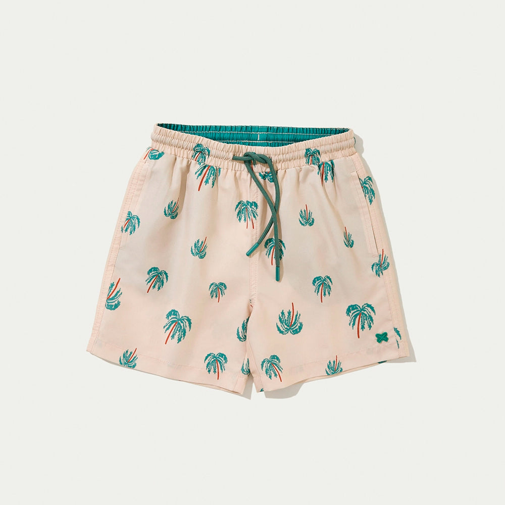 Shorts Hering Estampado Masculino - Creme